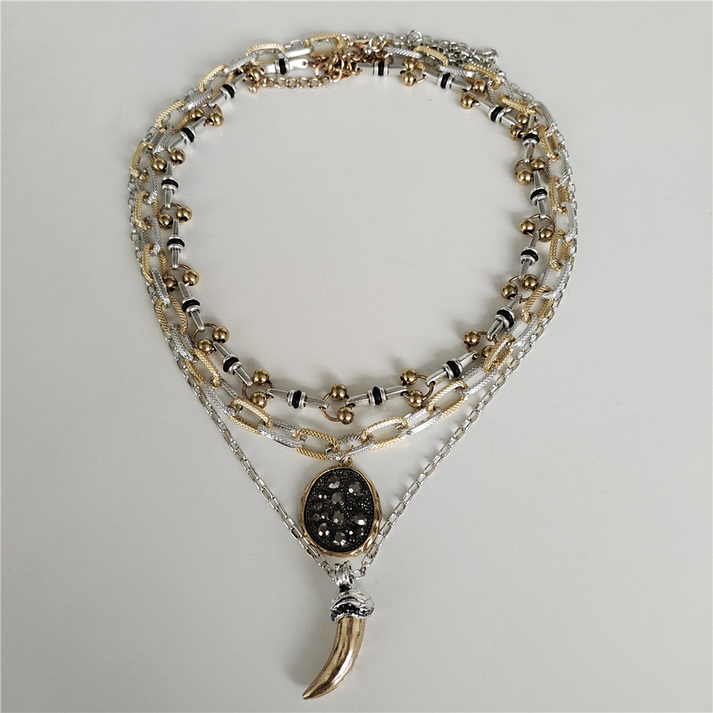 Ethnic Fashion Trends 2025 - Multilayer Indian Vintage Statement Animal Horn