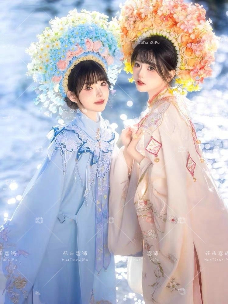 Ethnic Fashion For Ladies - Xunpu Girl's Ming Dynasty Hanfu Costume