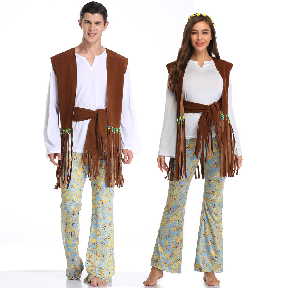 Fashion Ethnic Indian Clothing - Adult Couples Halloween Costume Fashion Hip