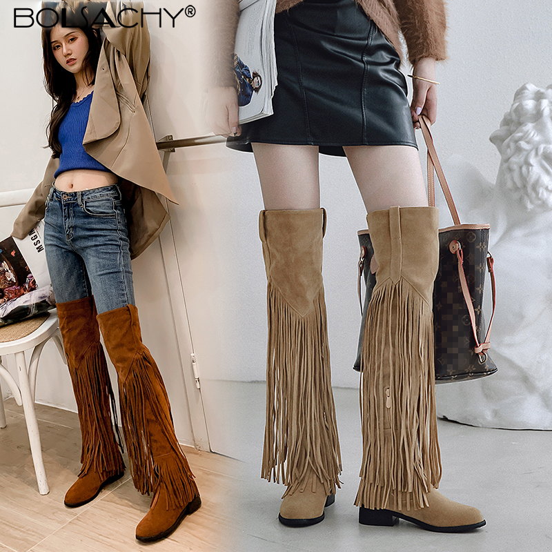 Ethnic And Fashion - 2026 Fashion Boho Knee High Boot