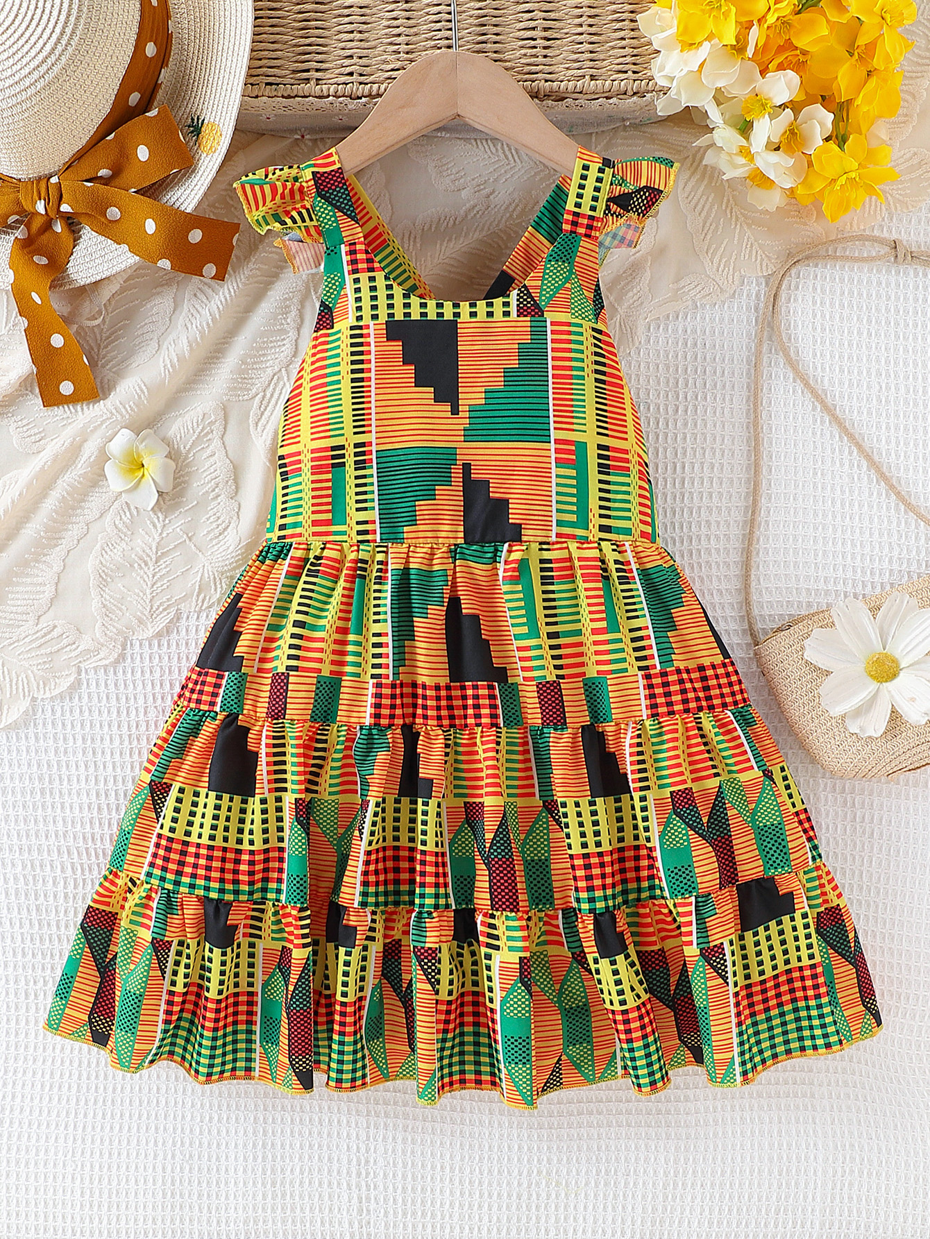 Ethnic Fashion Dress - Girls summer African bohemian style flying