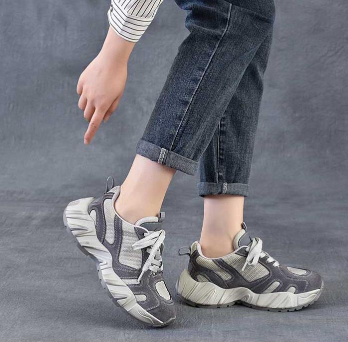 4.5cm Air Mesh Suede Genuine L - Ethnic And Fashion 评论和价格