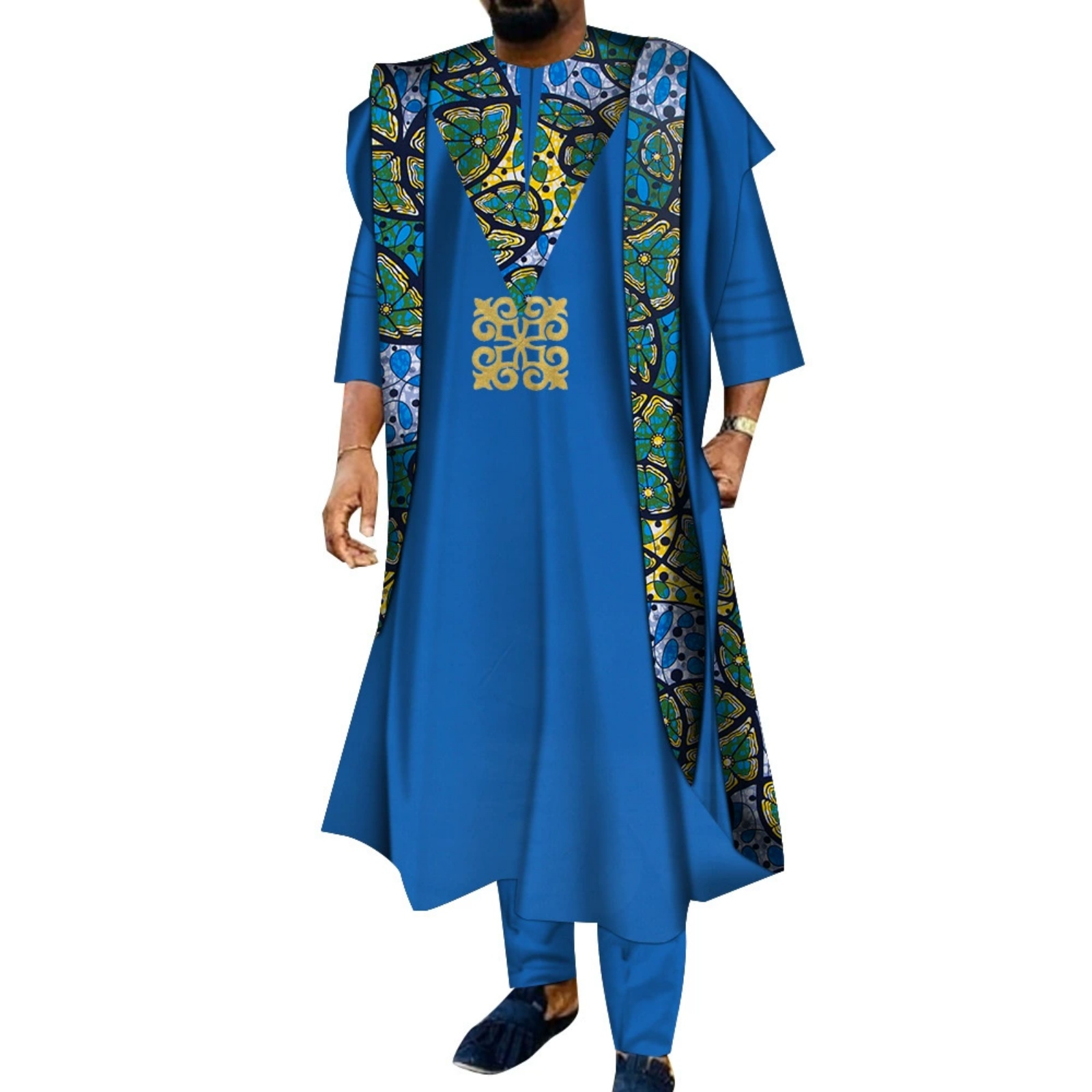 3 Piece African Embroidered Me - Boubou Men Africa 评论和价格