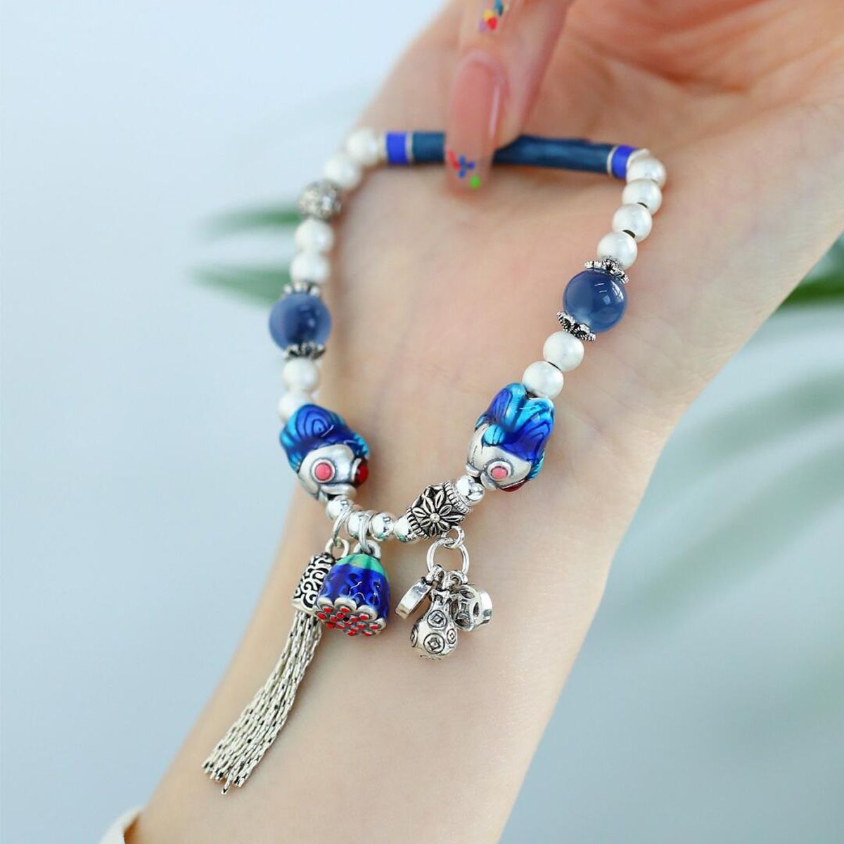 Sterling Silver Twin Fish Lotu - Ethnic Contemporary Fashion 评论和价格