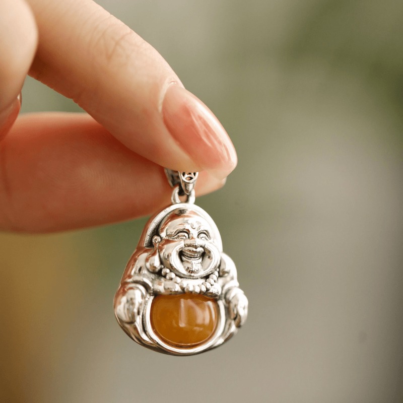 Oxidized Ethnic Buddha Pendant - Ethnic Contemporary Fashion 评论和价格