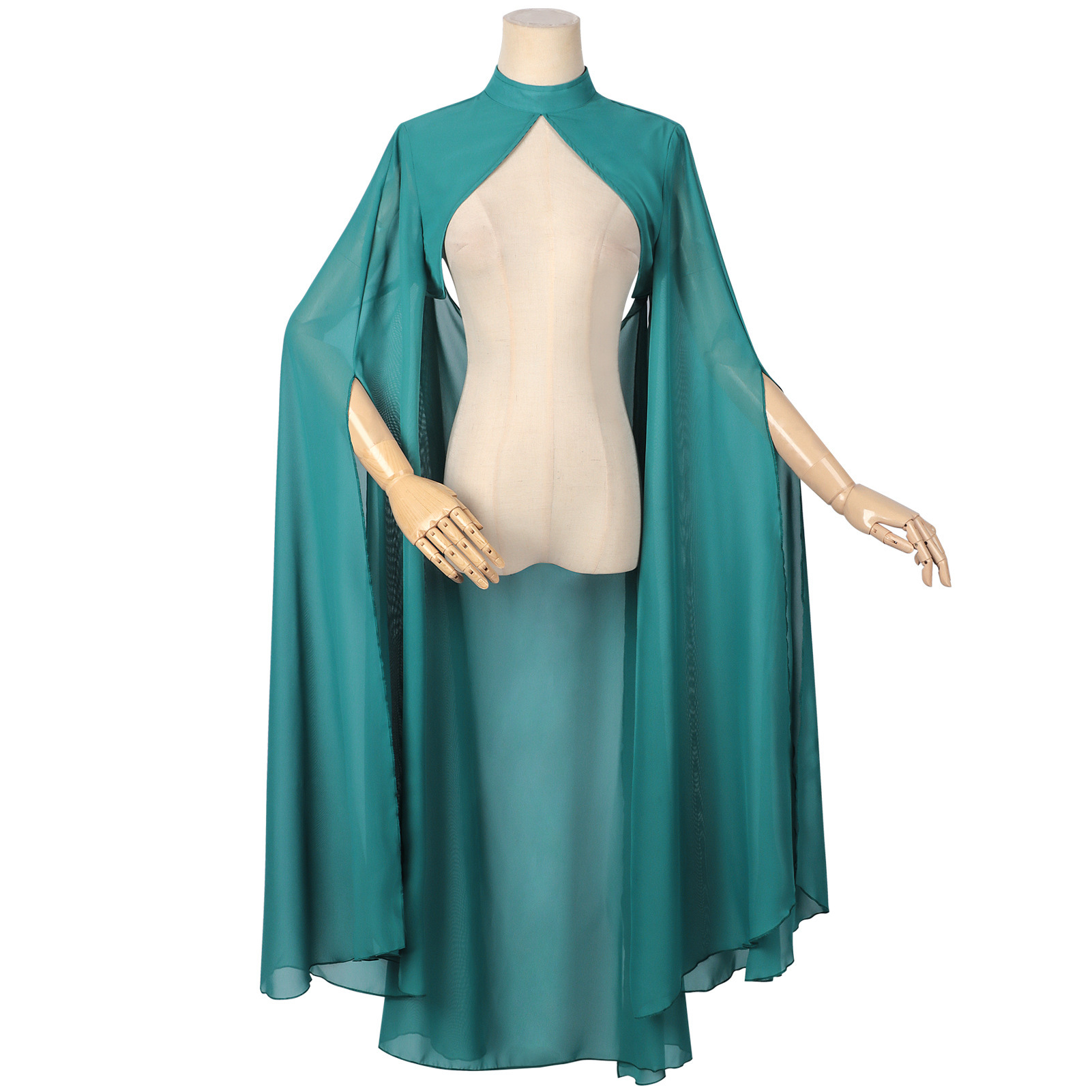 Ladies Green Chiffon Shawl Got - Ethnic Fashion Dress 评论和价格