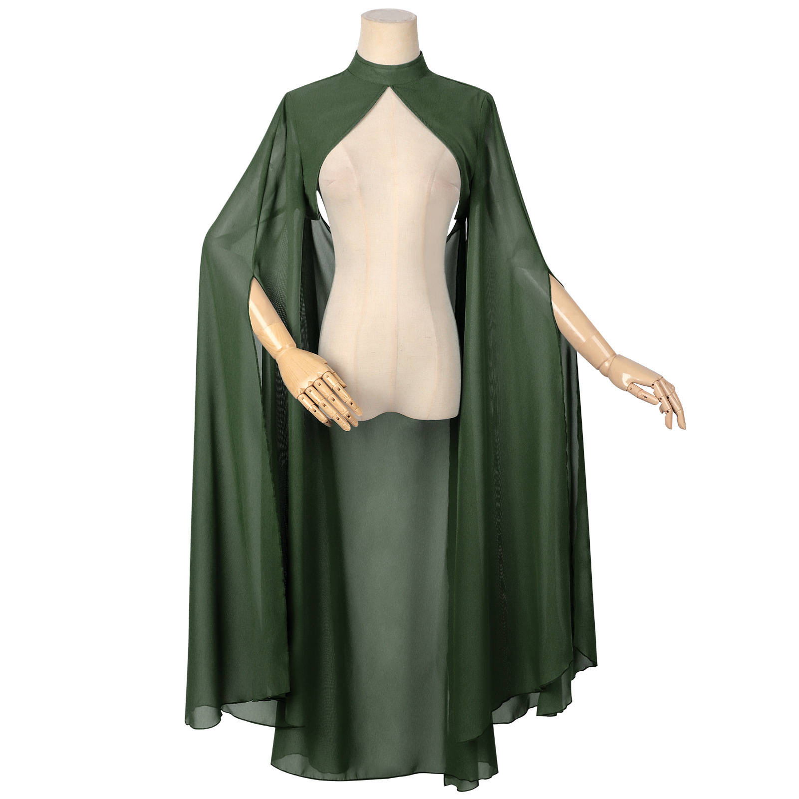 Ladies Green Chiffon Shawl Got - Ethnic Fashion Dress 评论和价格