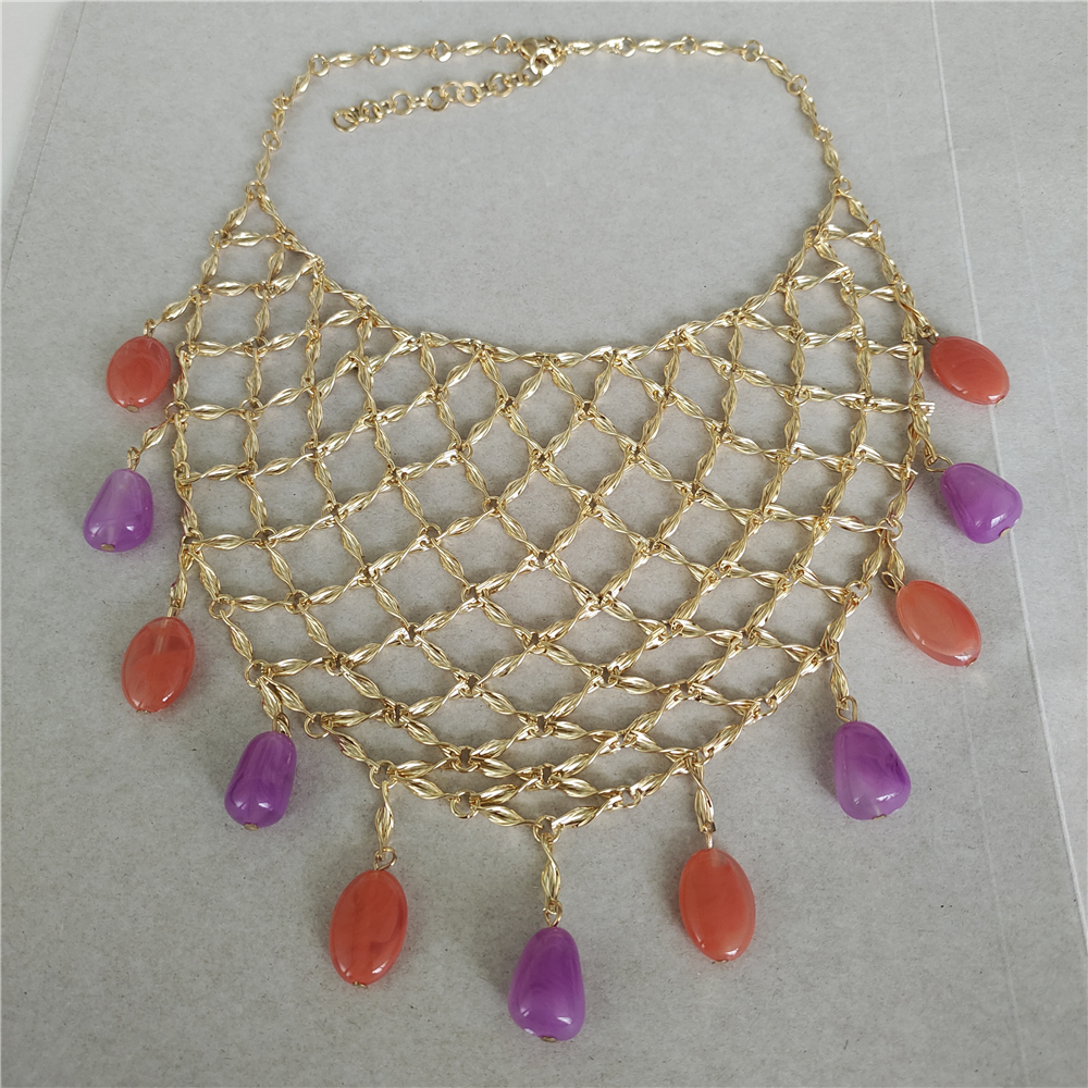 Trend Golden Metal Grid Large  - Indian Ethnic Fashion Trends 2025 评论和价格