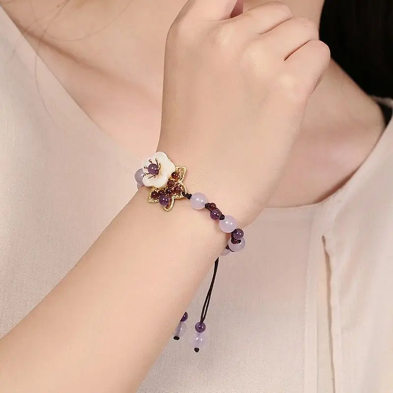 Chinese Crystal Mori Bracelet  - Ethnic Fashion For Ladies 评论和价格