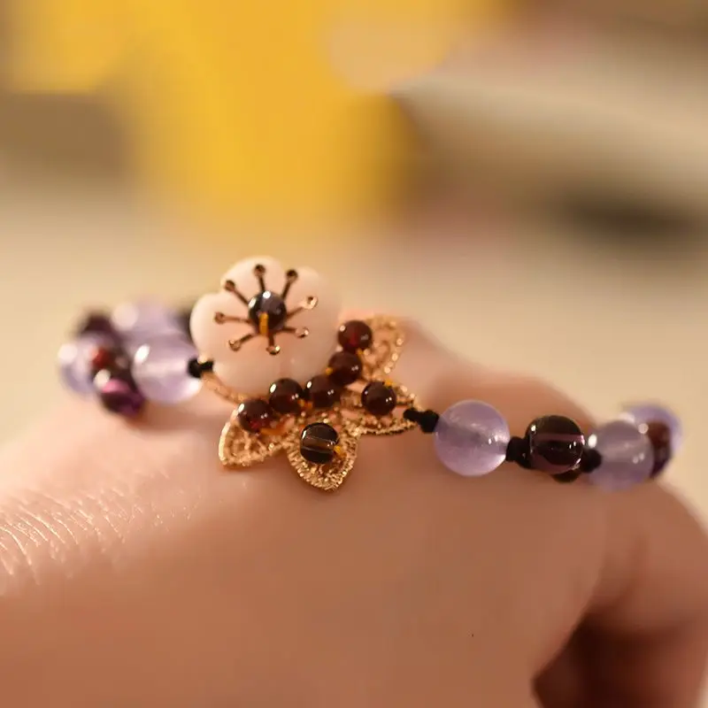 Chinese Crystal Mori Bracelet  - Ethnic Fashion For Ladies 评论和价格