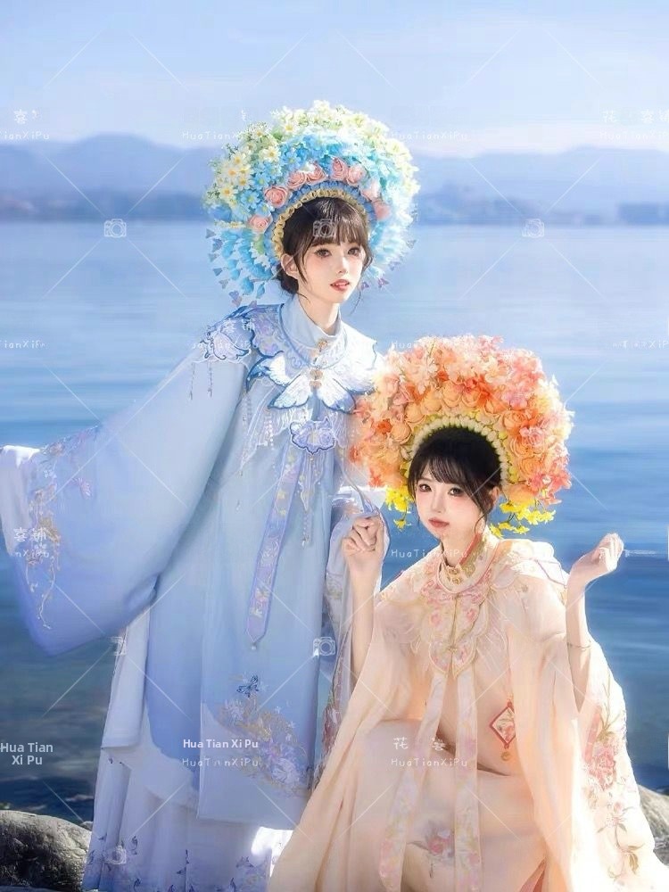 Xunpu Girl's Ming Dynasty Hanf - Ethnic Fashion For Ladies 评论和价格