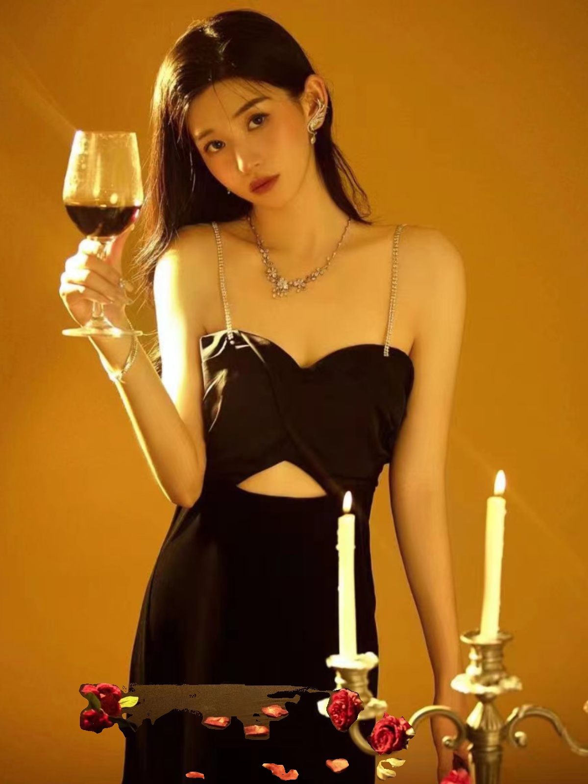 Sexy Backless Strap Dress Phot - Ethnic Fashion Dress 评论和价格