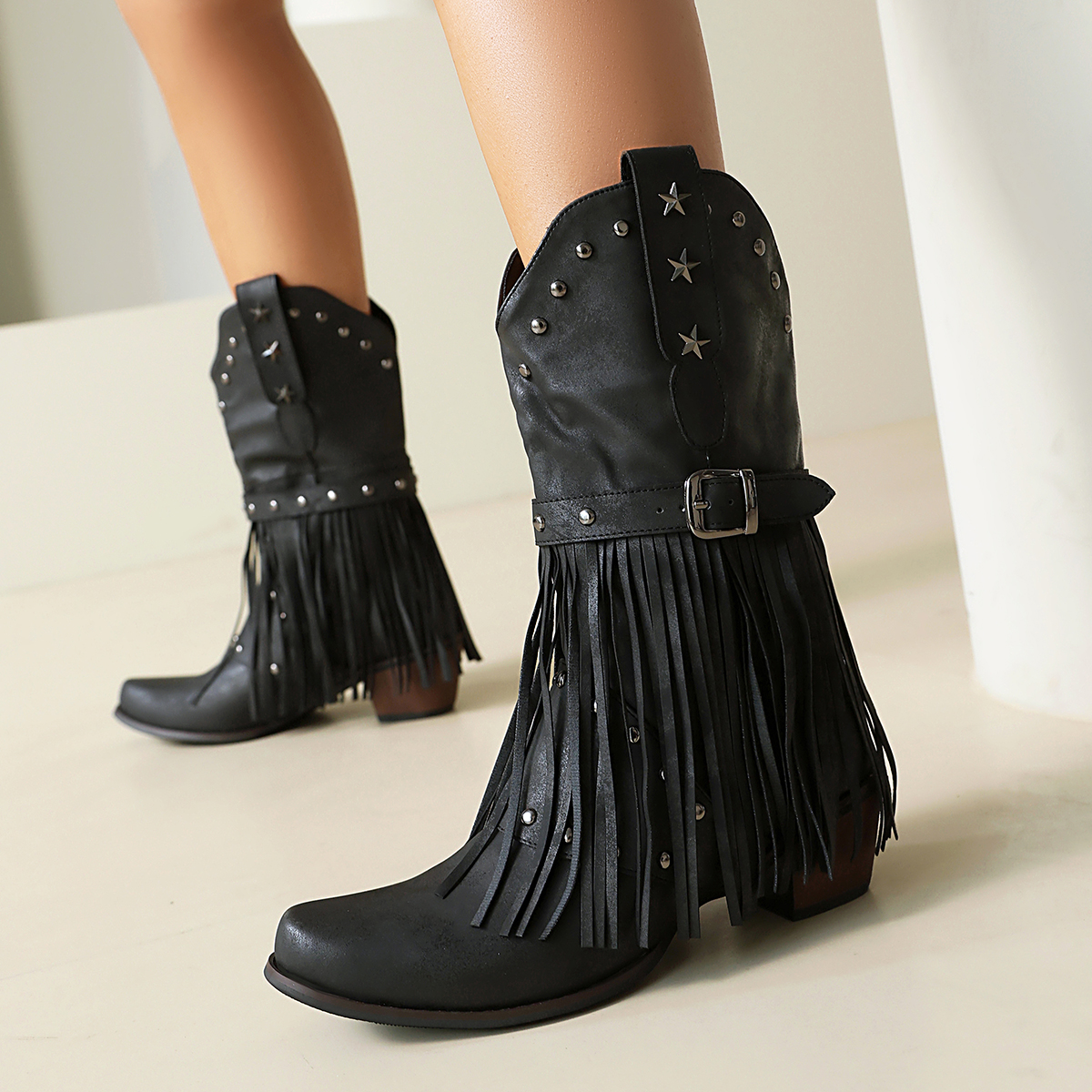 Ethnic Style Square Tassel Boo - Ethnic Fashion Trends 2025 评论和价格