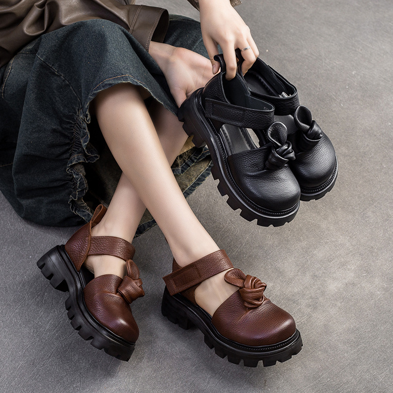 5cm Ethnic Knot Platform Wedge - Ethnic And Fashion 评论和价格