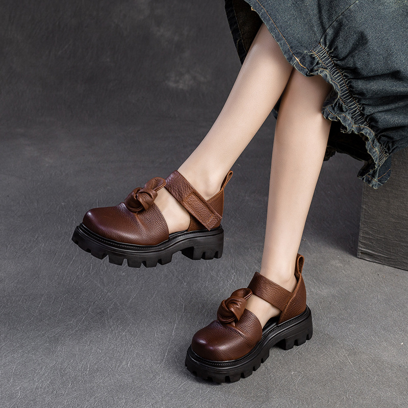 5cm Ethnic Knot Platform Wedge - Ethnic And Fashion 评论和价格