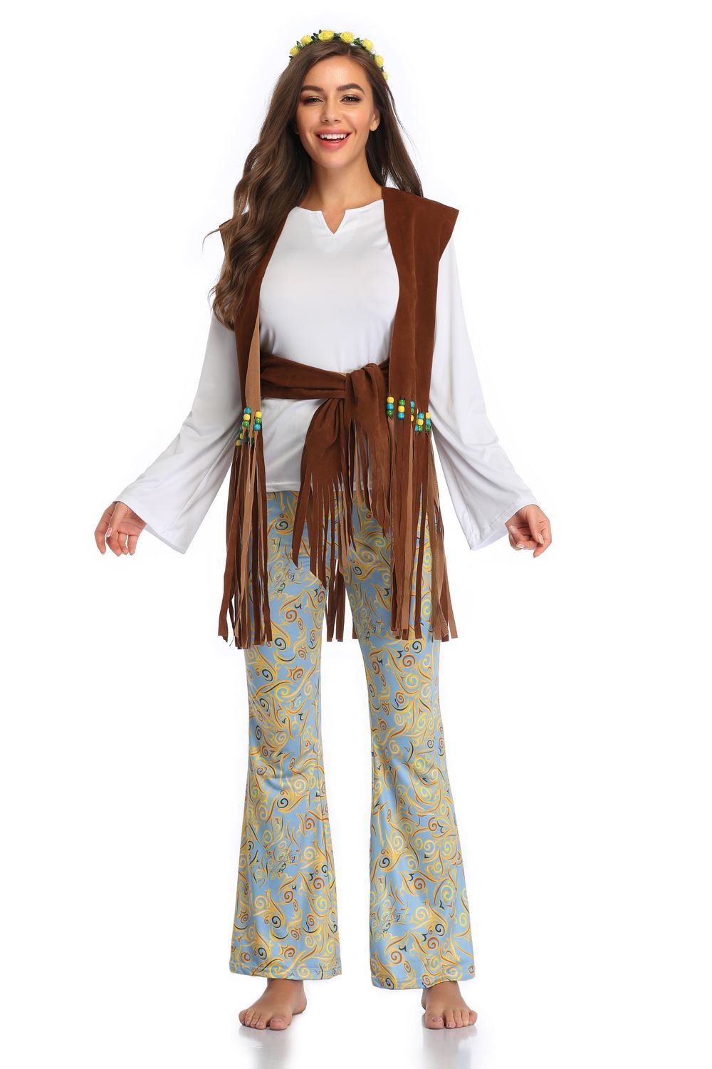 Adult Couples Halloween Costum - Fashion Ethnic Indian Clothing 评论和价格