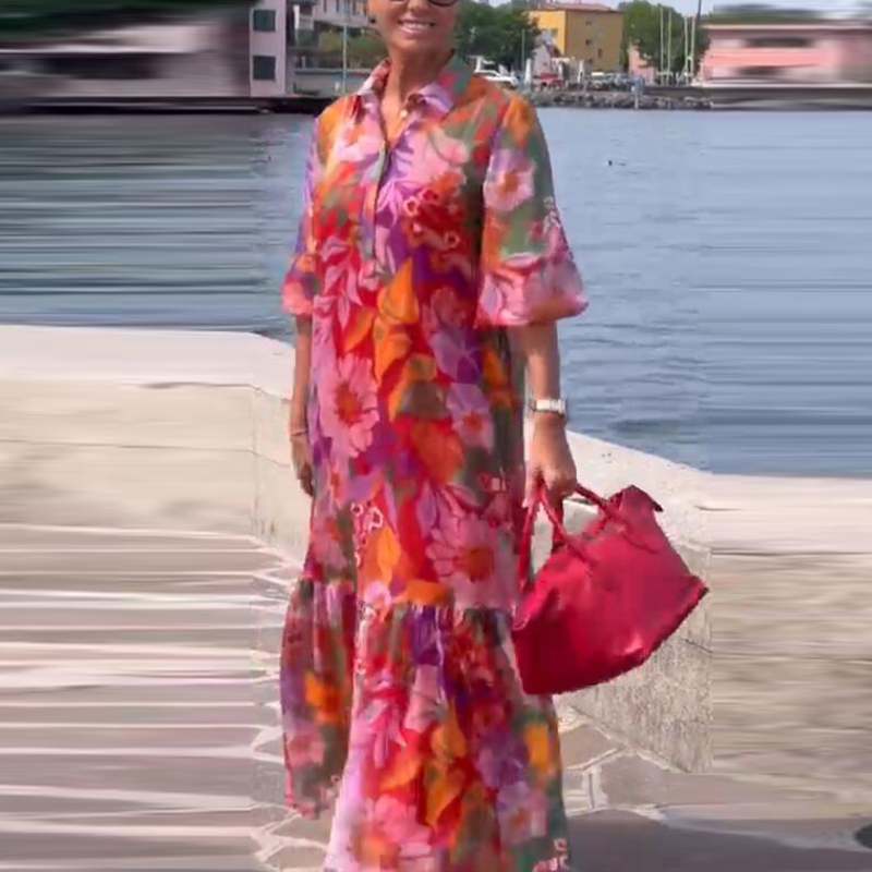 Plus Size Dress Women Turn Dow - Ethnic Fashion Dress 评论和价格