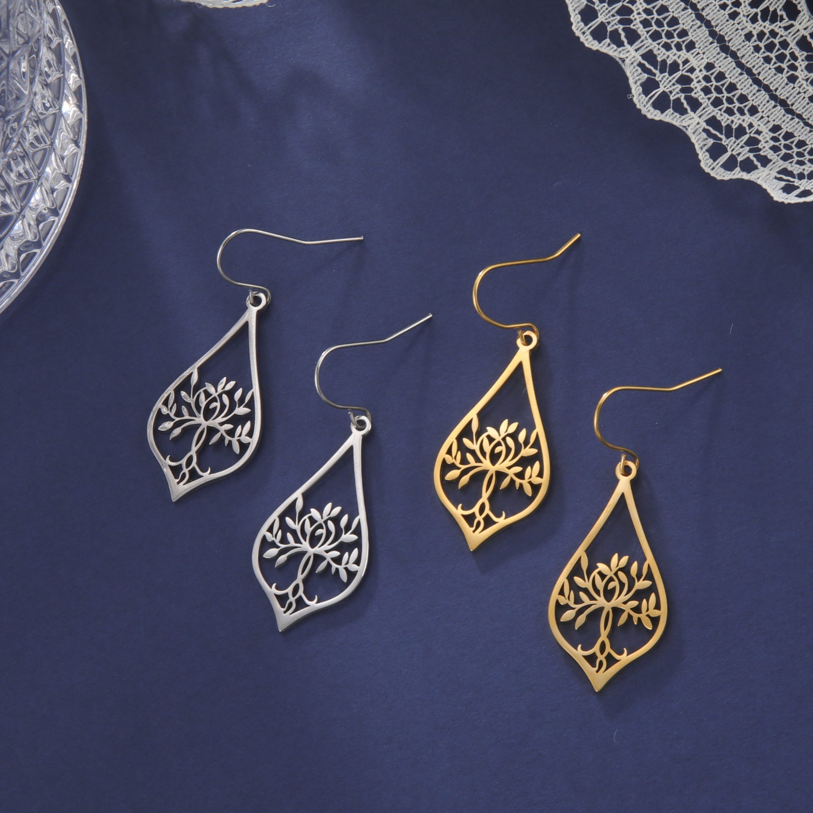 Unift Ethnic Tree of Life Earr - Ethnic Fashion World 评论和价格