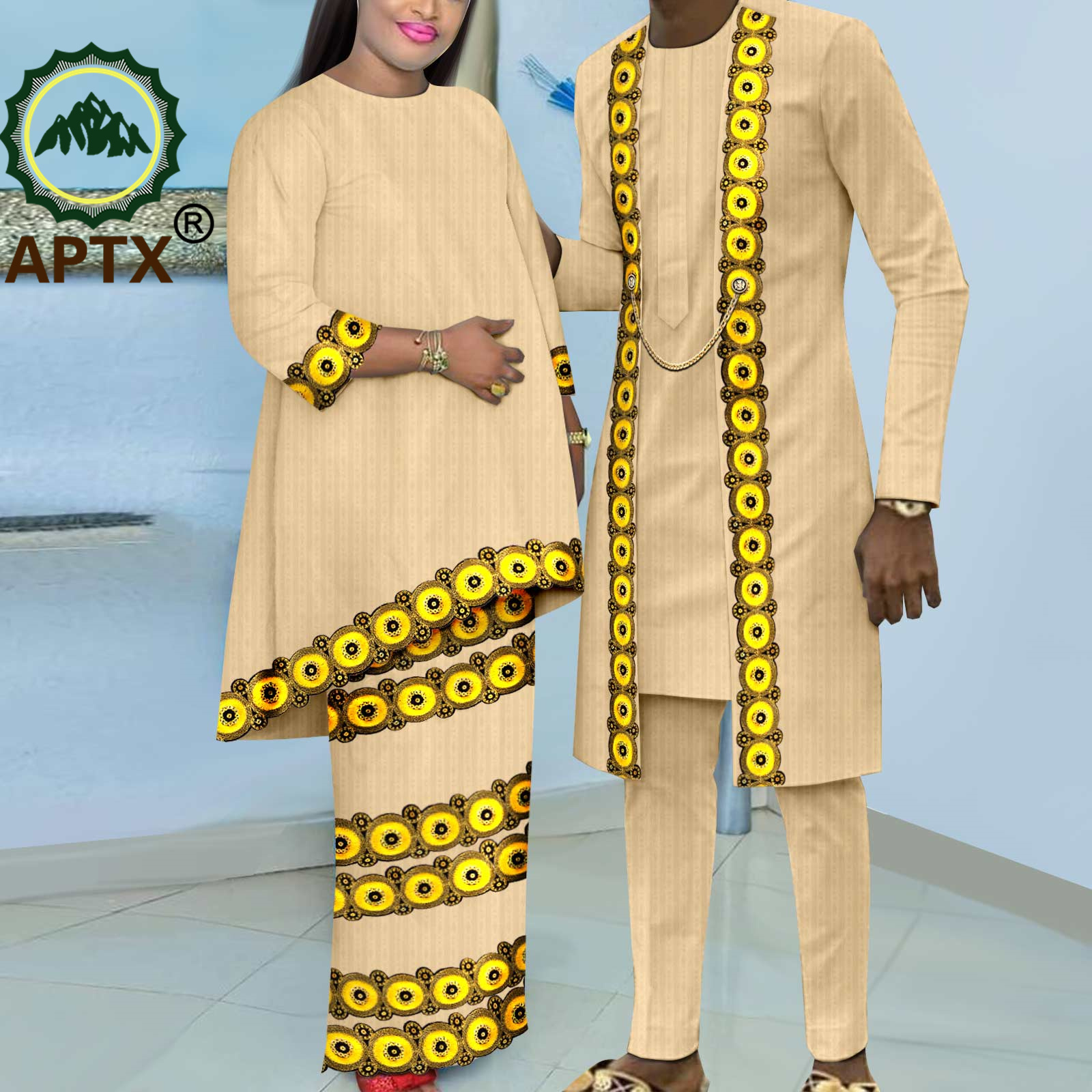 African Couple Clothes Women B - Boubou Men Africa 评论和价格