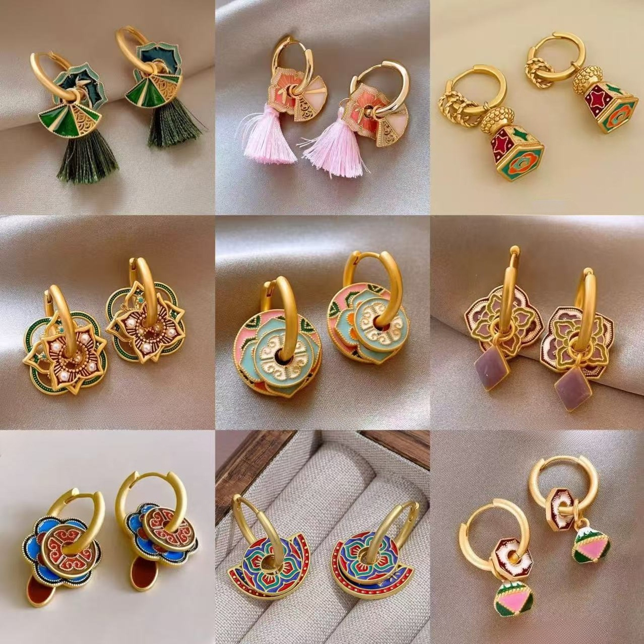 S925 New Chinese-style Earring - Ethnic Fashion Way 评论和价格
