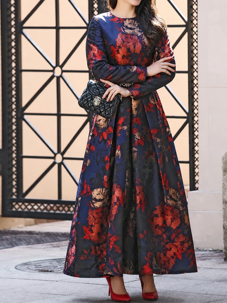 DEVCHATA Plus Size Women Vinta - Ethnic Fashion Dress 评论和价格