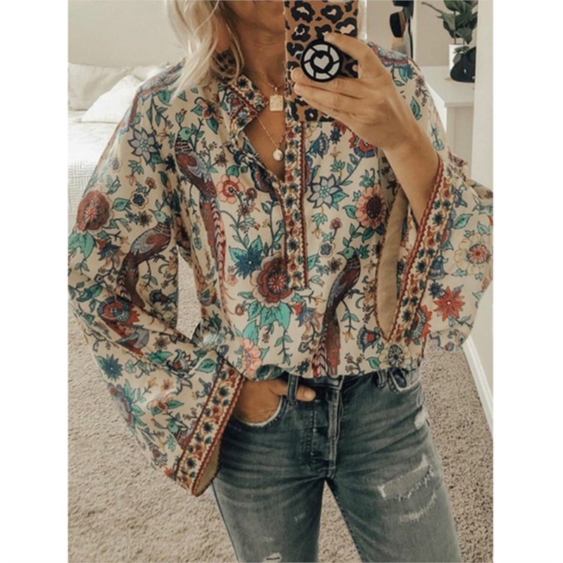 Bohemia Flower Printed Women's - Ethnic Fashion For Ladies 评论和价格