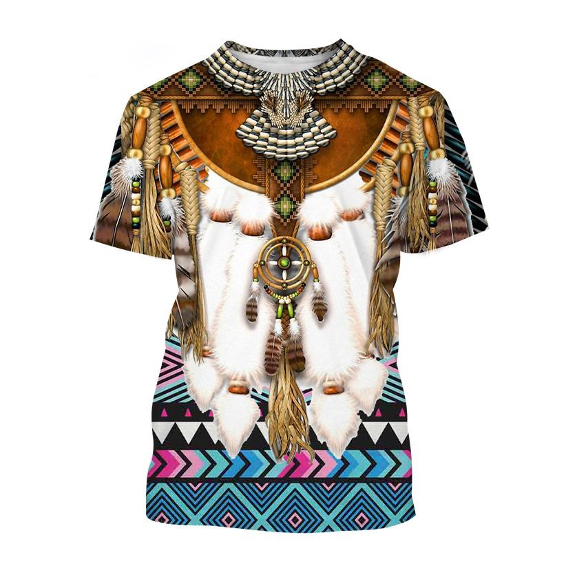 Indian Ethnic Style 3D Print T - Fashion Ethnic Indian Clothing 评论和价格