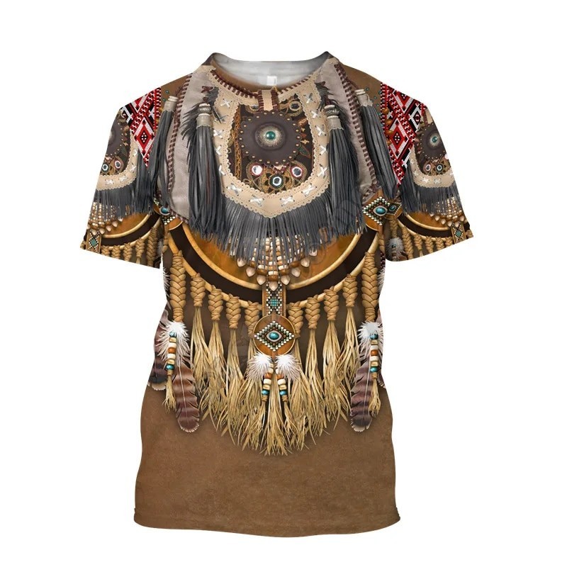 Indian Ethnic Style 3D Print T - Fashion Ethnic Indian Clothing 评论和价格