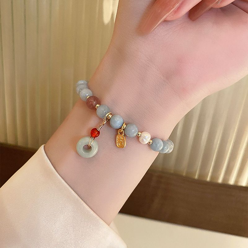 Lucky Cat Charm Blue Safety Lo - Ethnic Contemporary Fashion 评论和价格