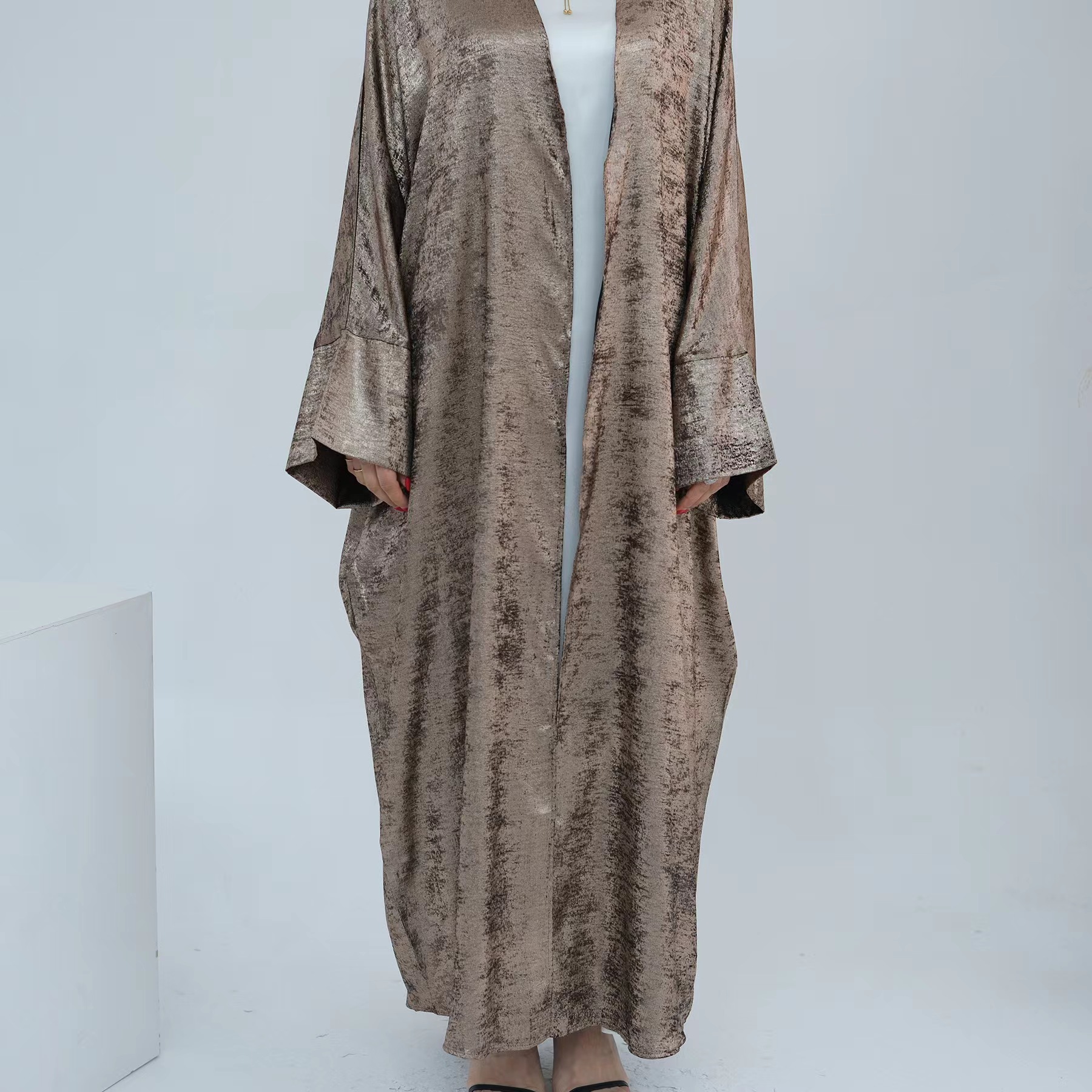 Fashionable Patchwork Open Car - Ethnic Fashion Dress 评论和价格