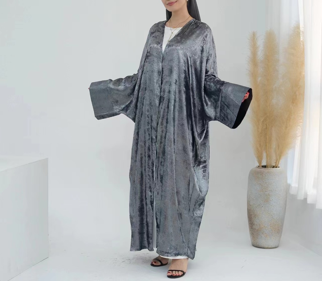 Fashionable Patchwork Open Car - Ethnic Fashion Dress 评论和价格